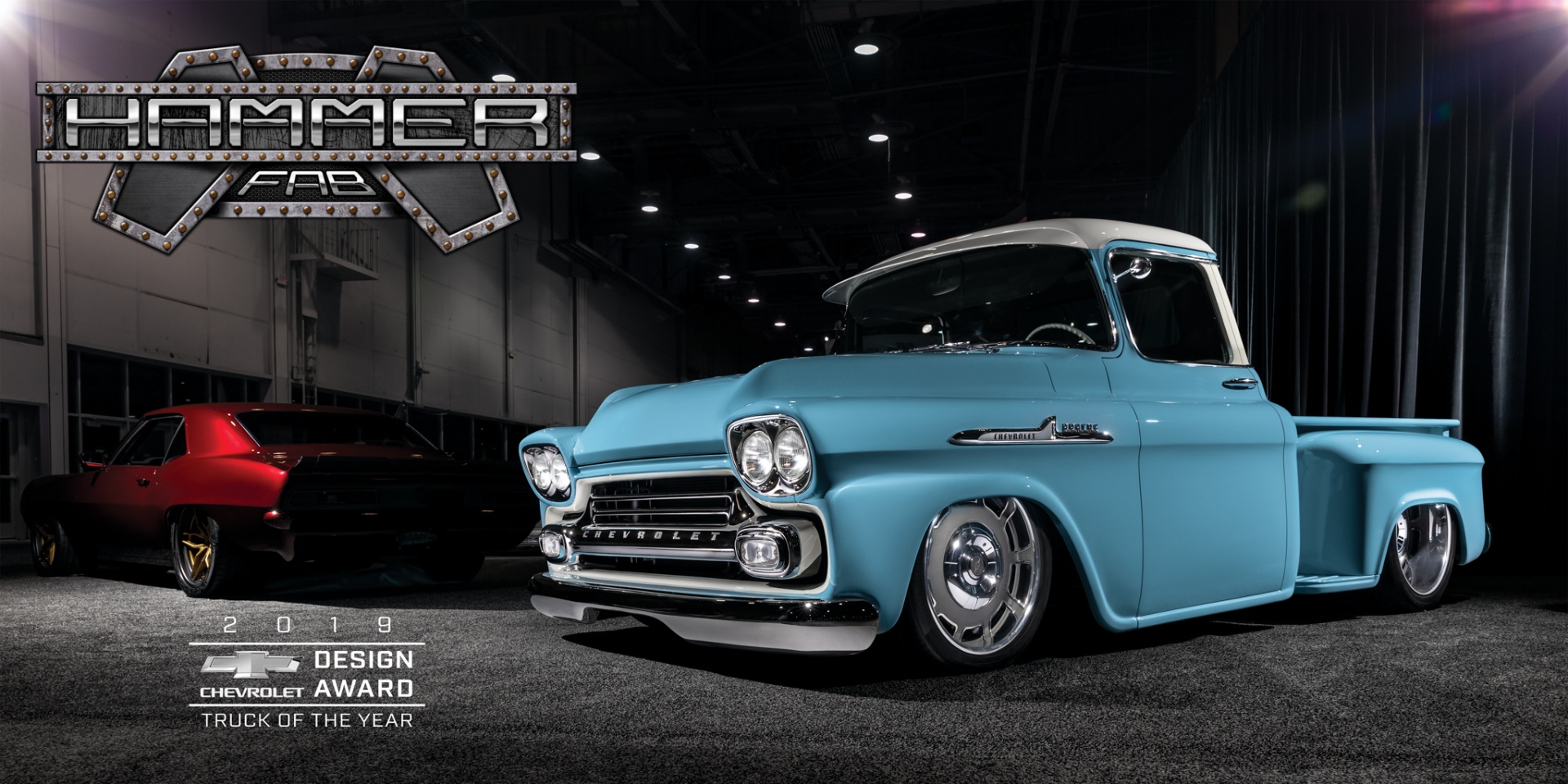 Hammer Fab / 2019 Chevrolet Design Award — Truck of the Year, unveiled at SEMA in the HRIA booth.