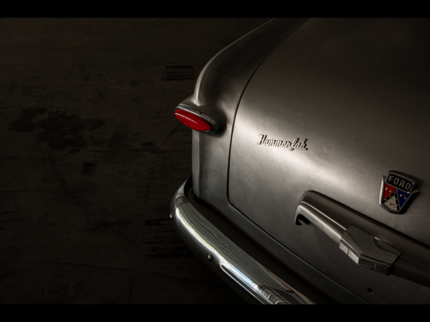 Hammer Fab decklid script alongside the original Ford crest.