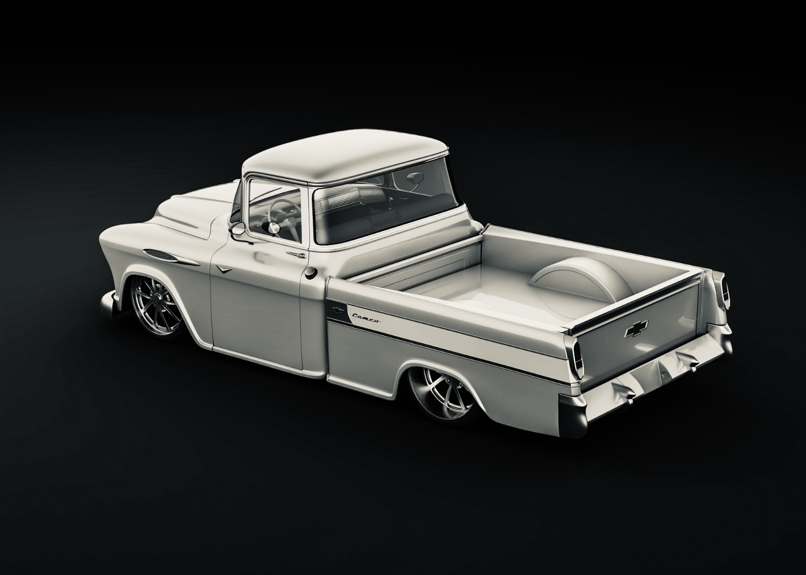 Clay study of the same forms.