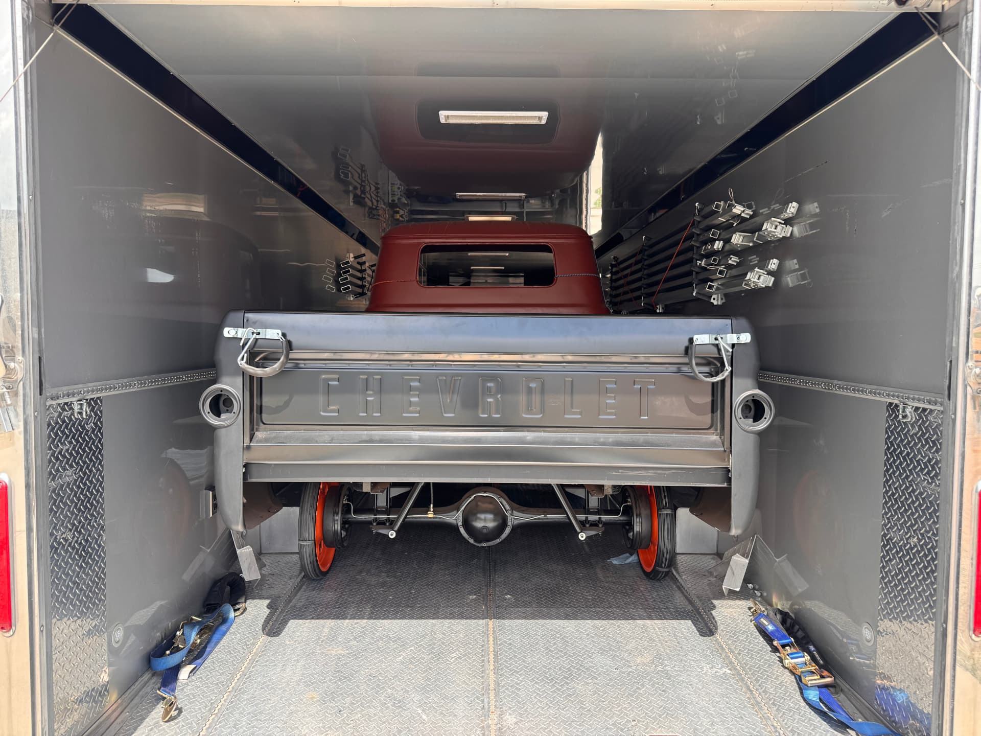 Loaded and strapped down for the run from Granbury back to Bertram.
