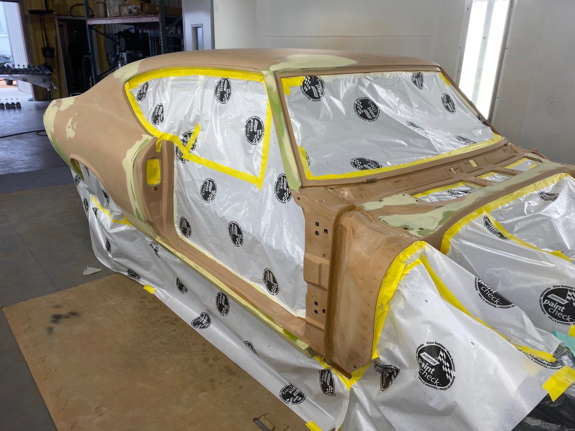 Shell in filler primer — final block work before sealer.