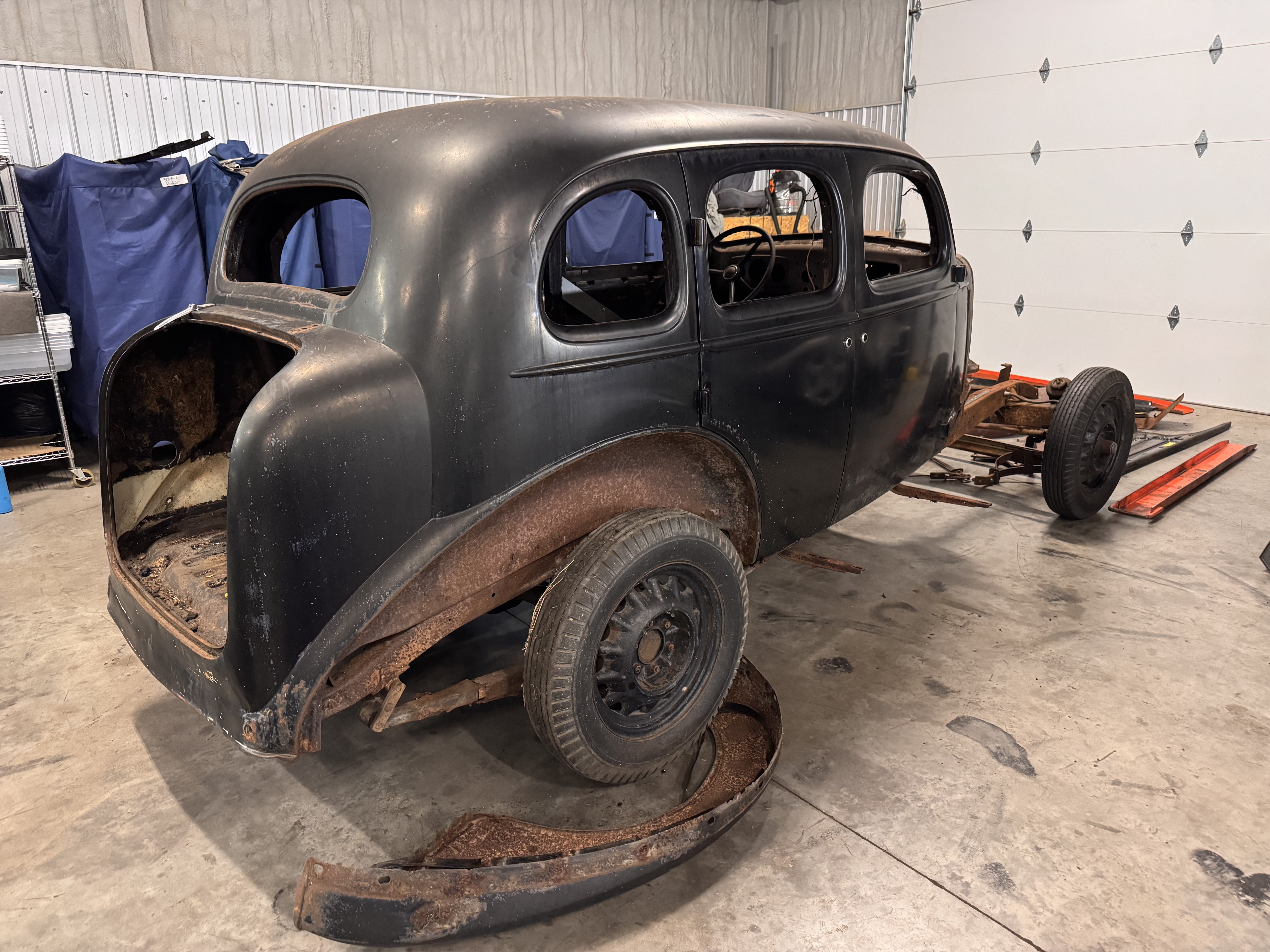 The Master Deluxe body separated from the original chassis.