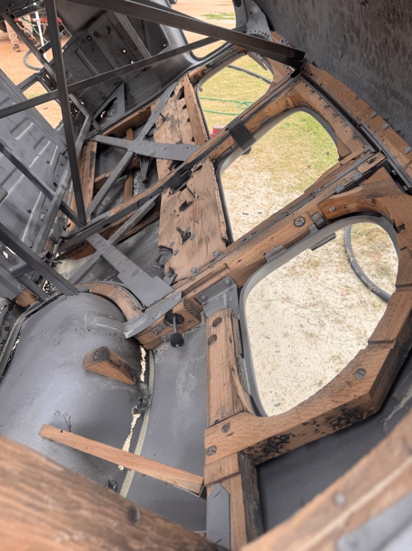 What the original wood looks like after sand blasting.
