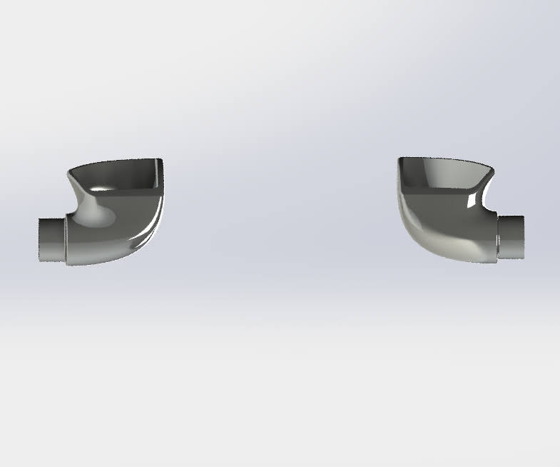The stainless tips as CNC-machined parts before installation.