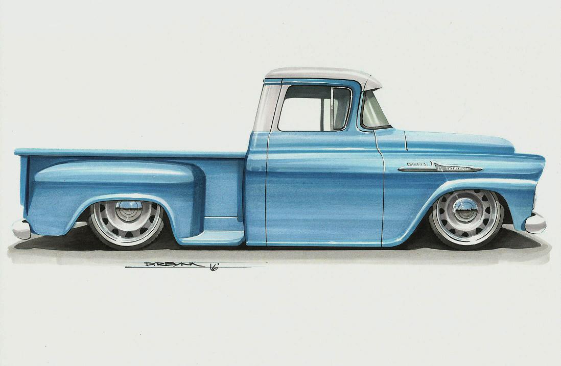 Daniel Reyna's February 2016 rendering — the first look at the 58 Apache's direction.