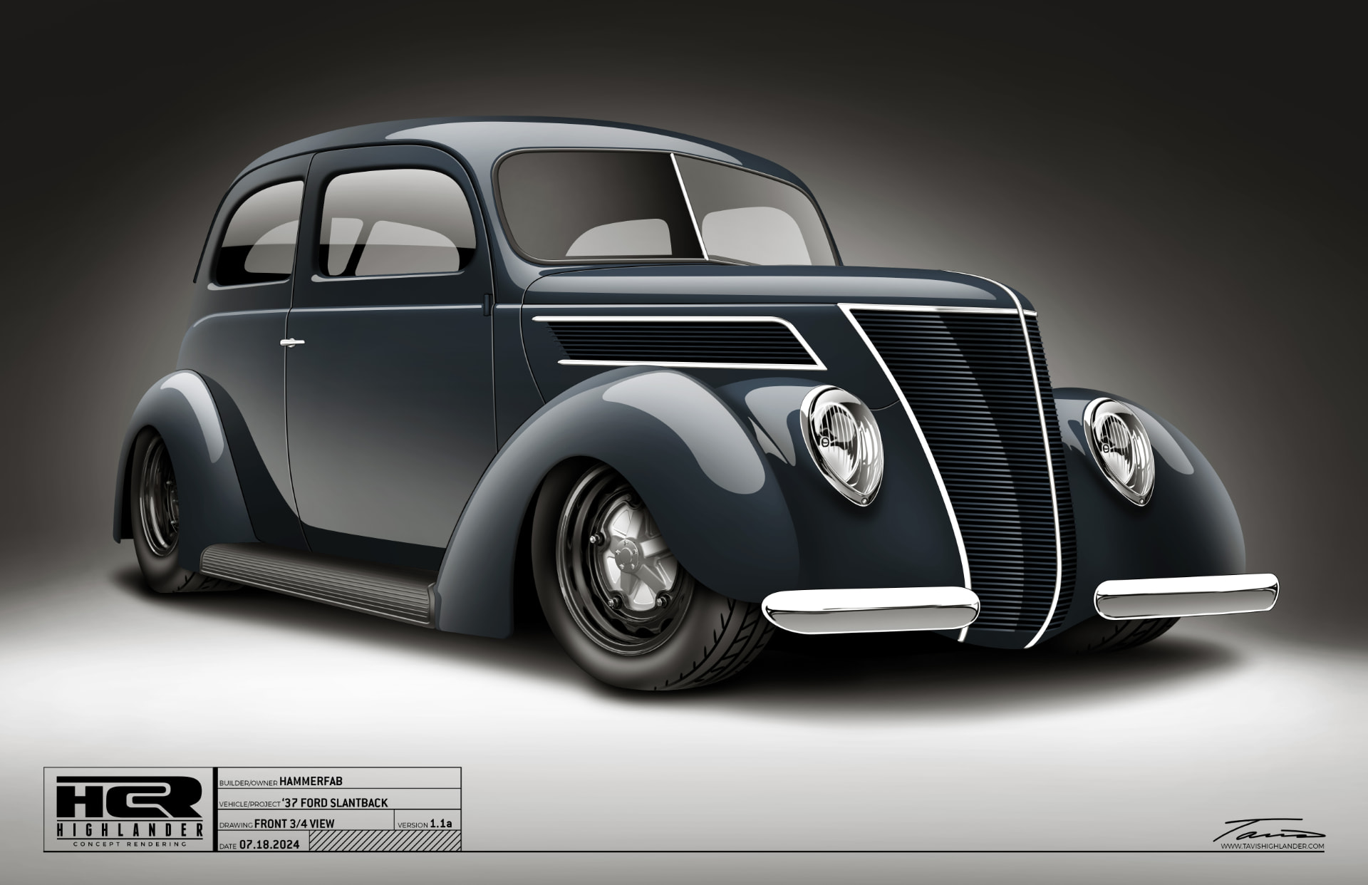 37 Ford Slantback