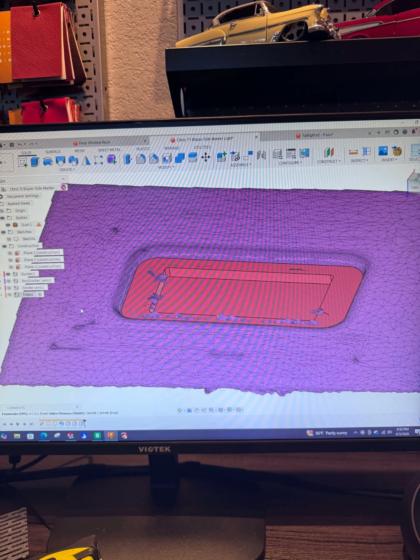 3D scan data used to match the factory opening.