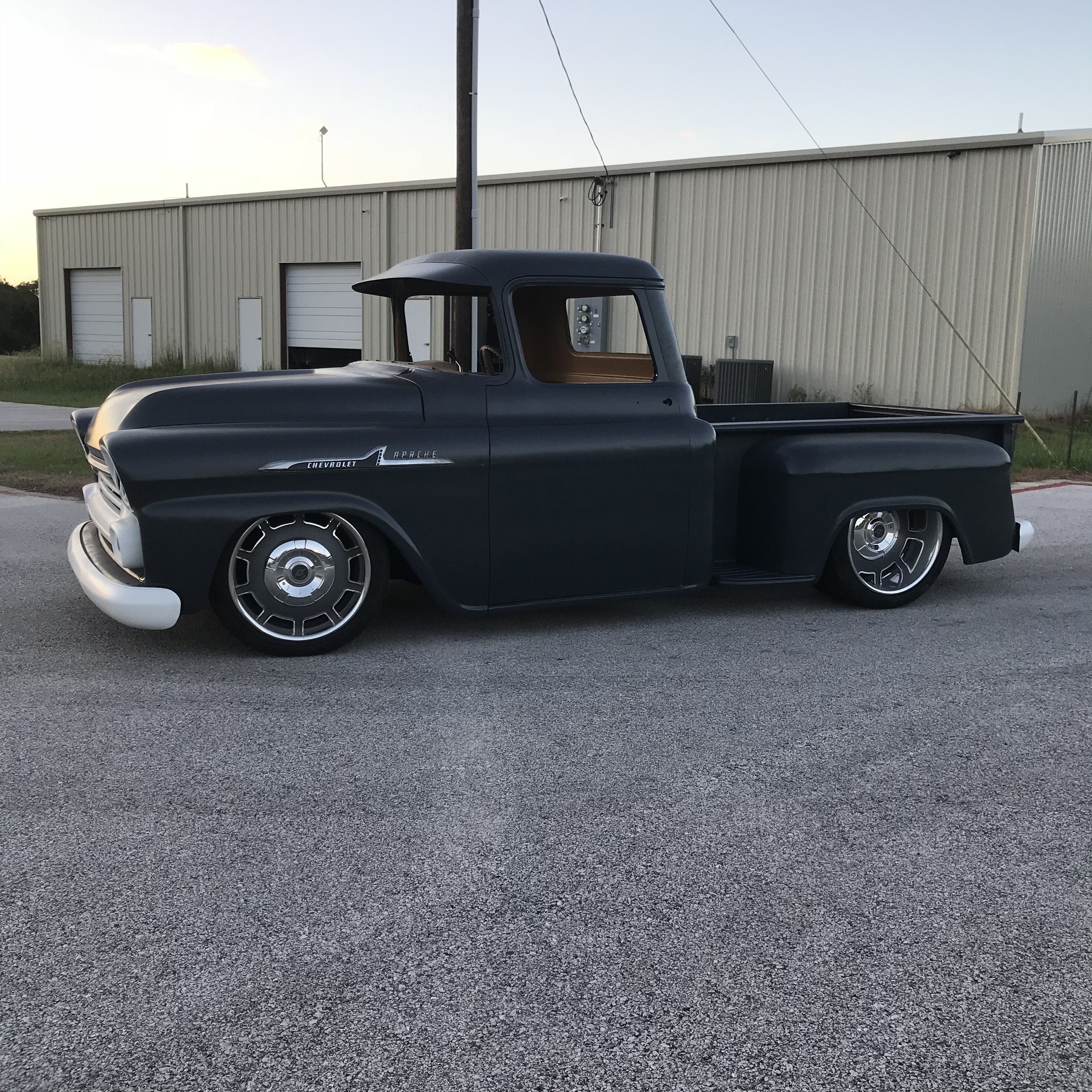 Body lines and stance shown in flat primer.