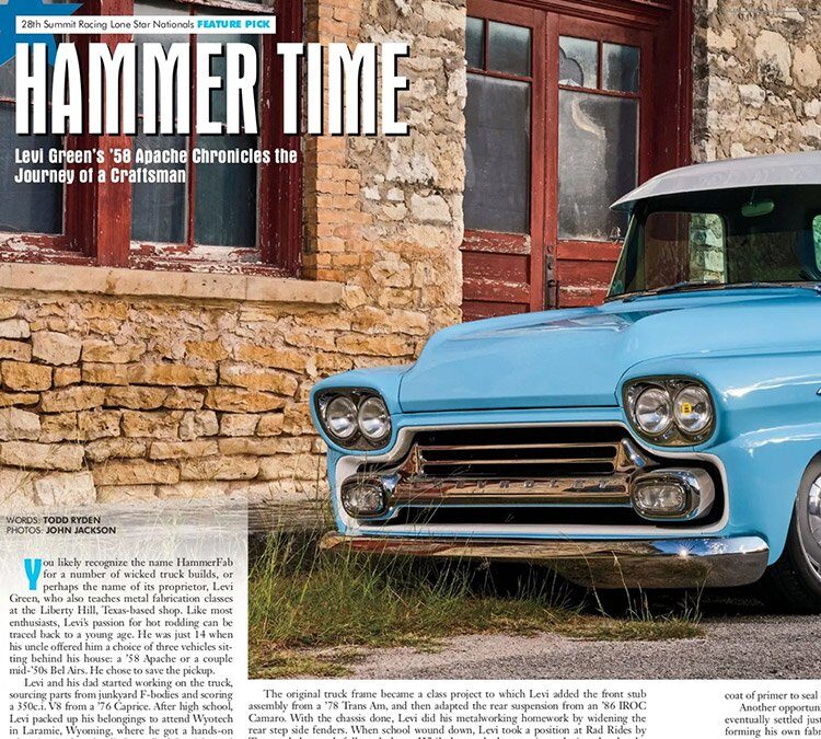 GoodGuys Mention: HAMMER TIME Levi Green’s ’58 Apache Chronicles the Journey of a Craftsman
